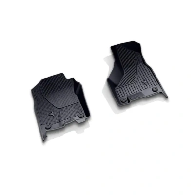 Mopar All-Weather Floor Mats Black w/ Black Logo - Regular Cab - Ram 2500/3500/4500/5500